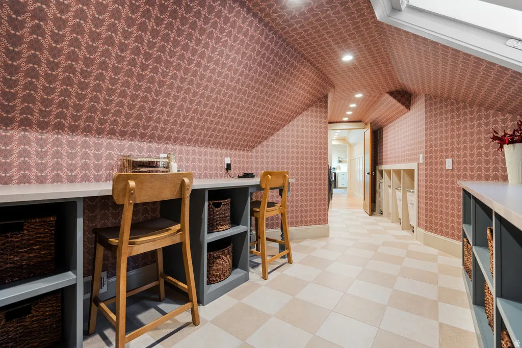 Hallway/Craftroom/laundry area leading from main home over to the ADU above the garage