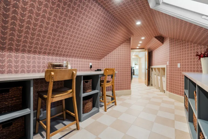 Hallway/Craftroom/laundry area leading from main home over to the ADU above the garage