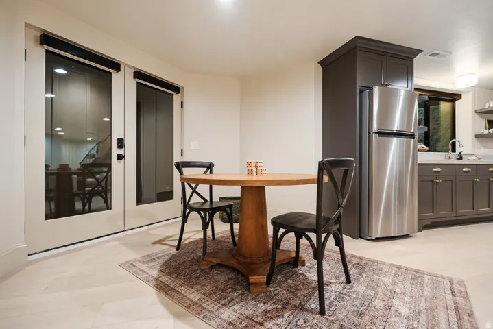 outside entrance to basement