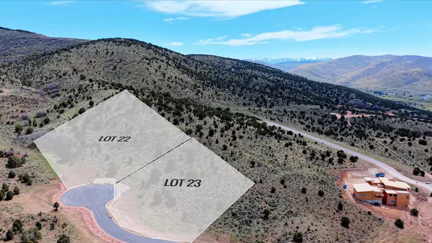 Graded parcels featuring a cul-de-sac entrance and a paved road