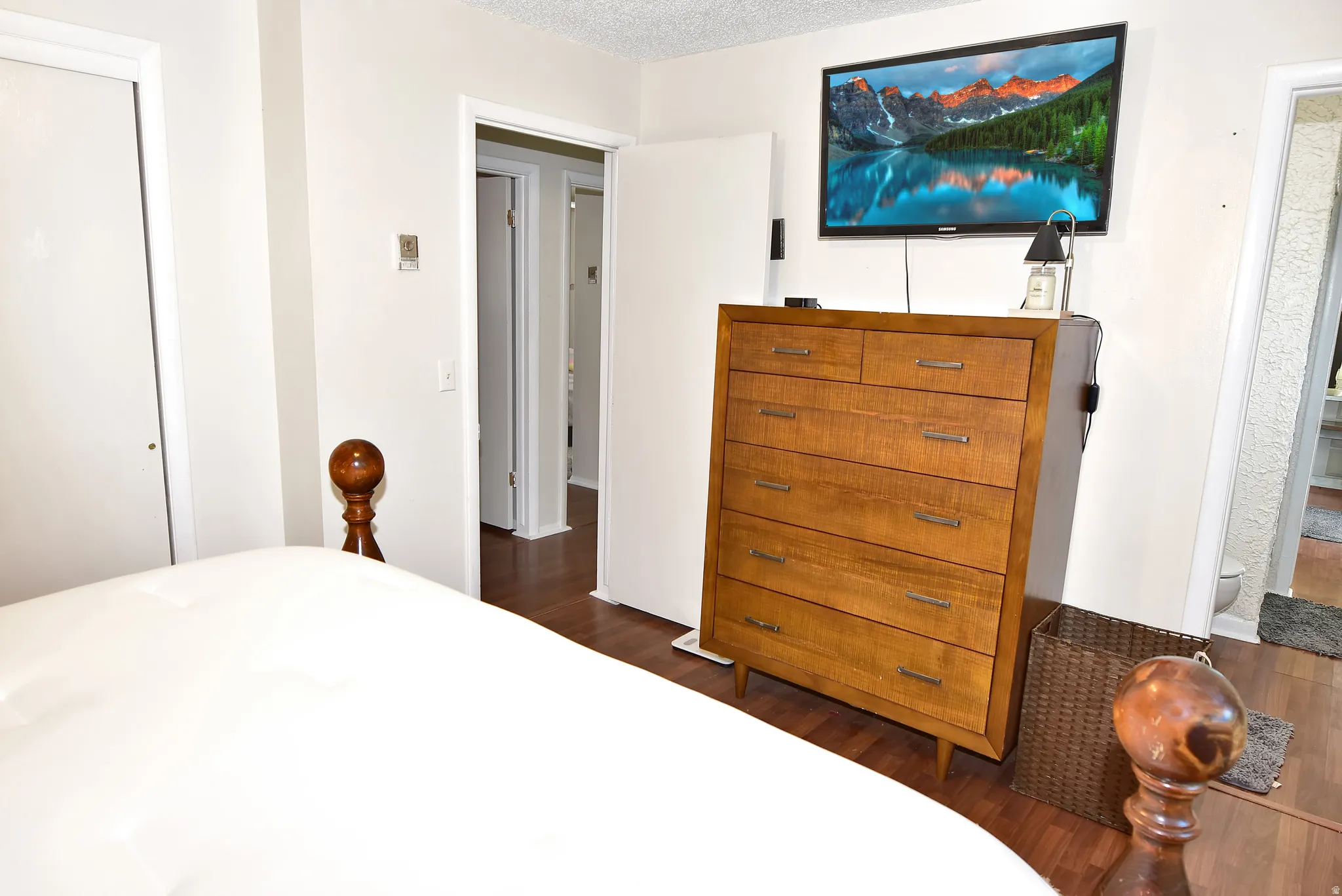 Wood-finish flooring throughout