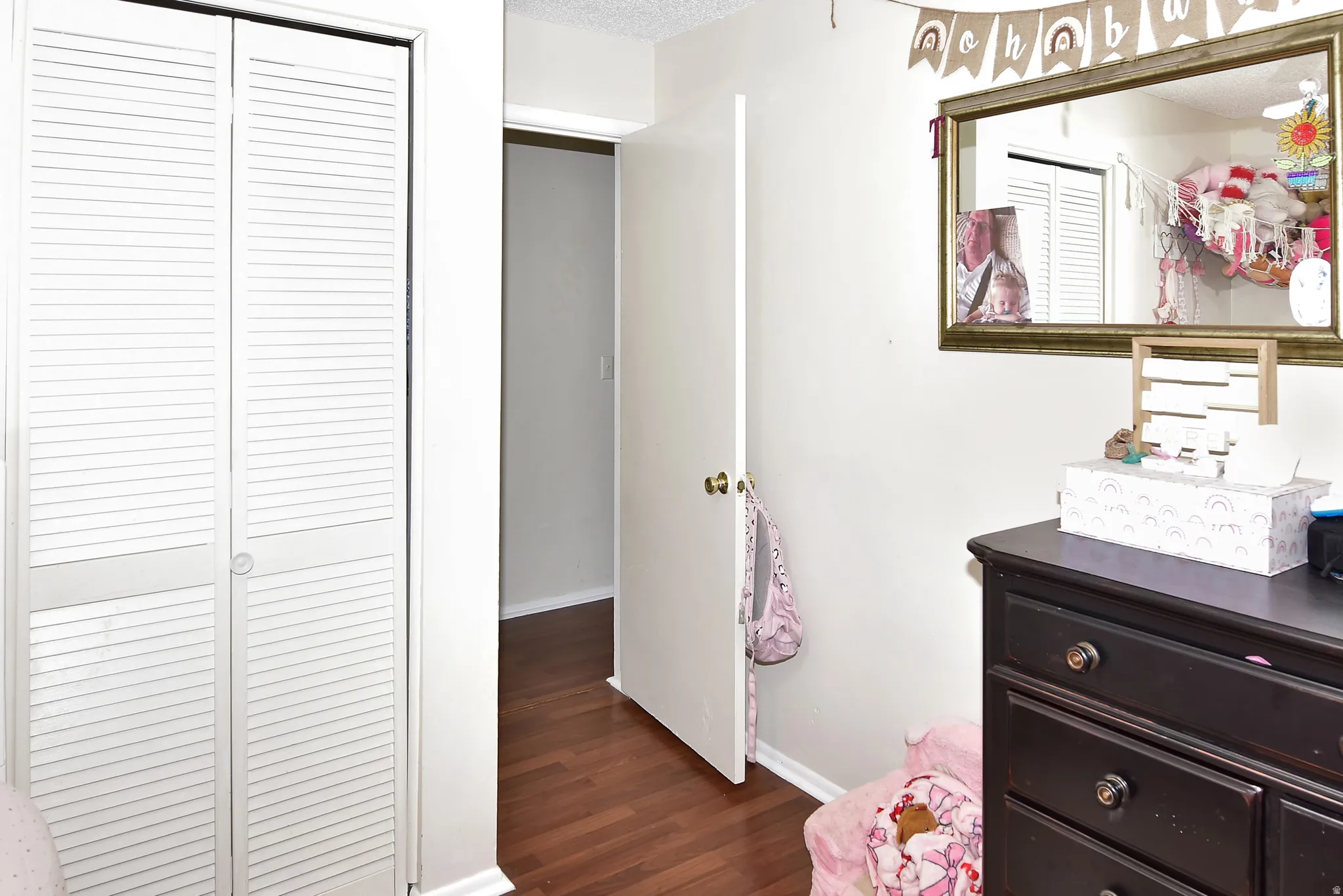White louvered bi-fold doors