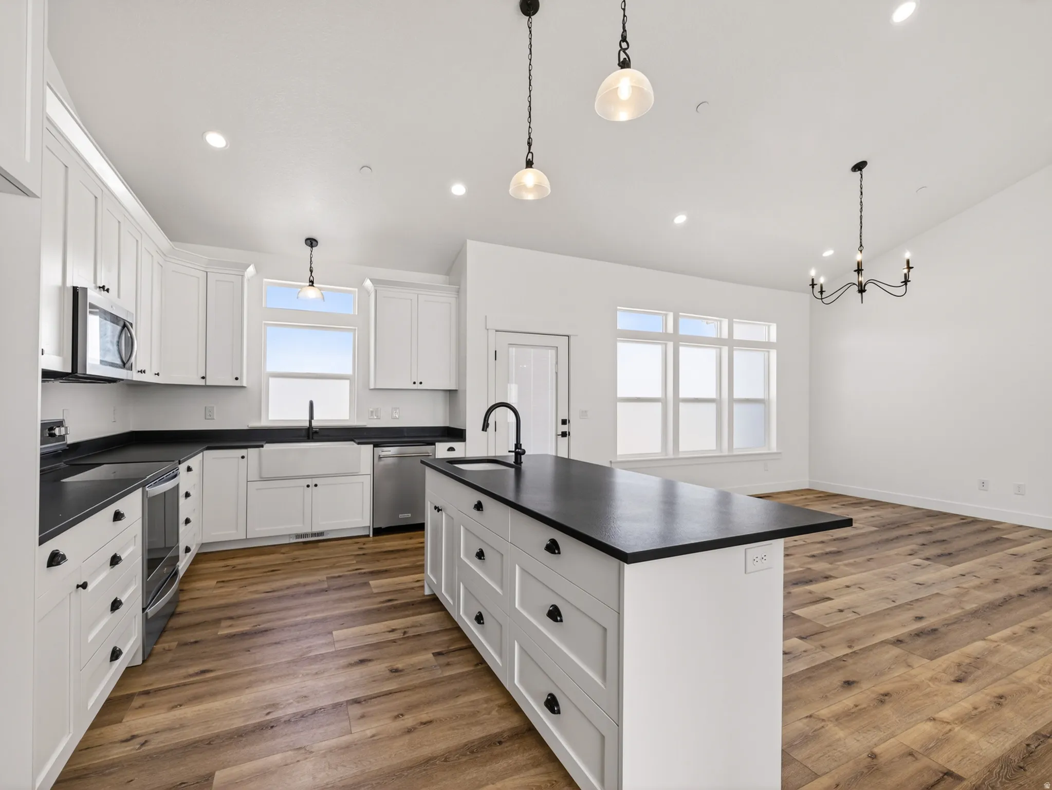 Honed granite countertops