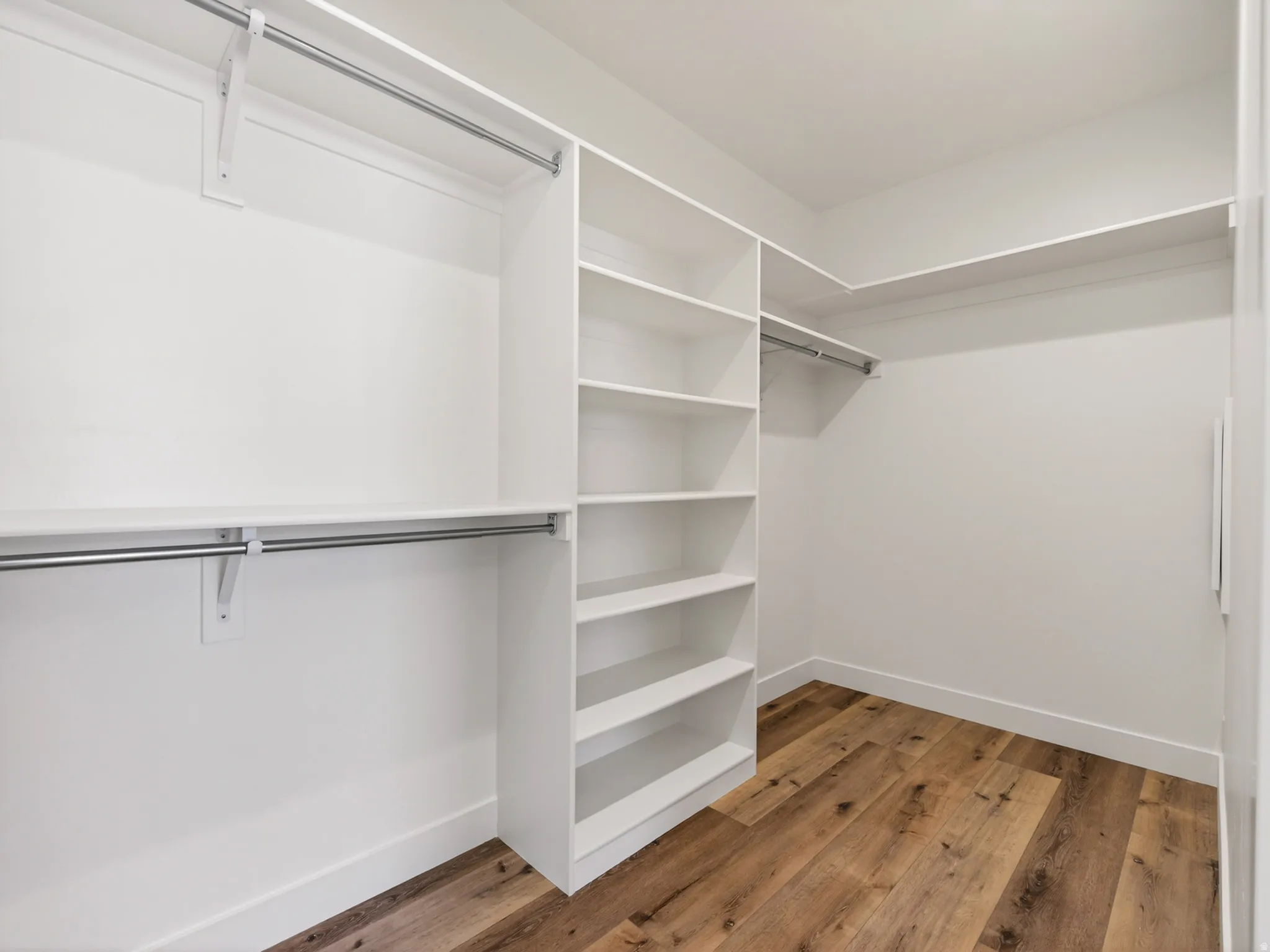 Large walk-in closet in master