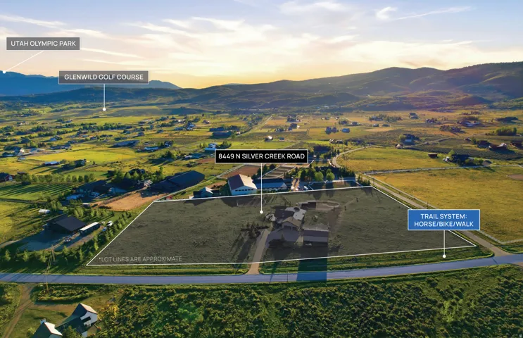 Expansive property featuring a residence, outbuildings, and direct access to a multi-use trail system