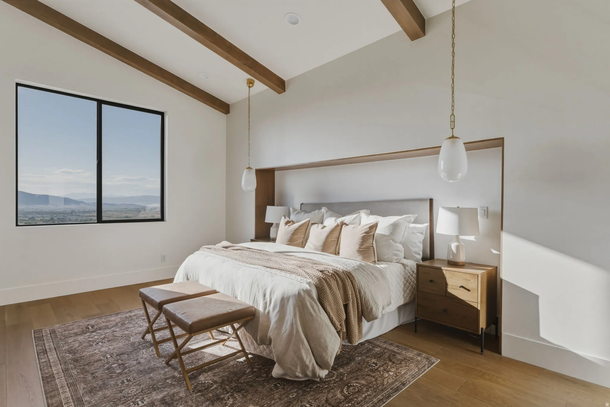 Expansive window providing abundant natural light