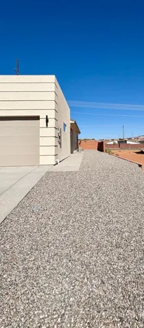 Front side yard to exterior casita entry