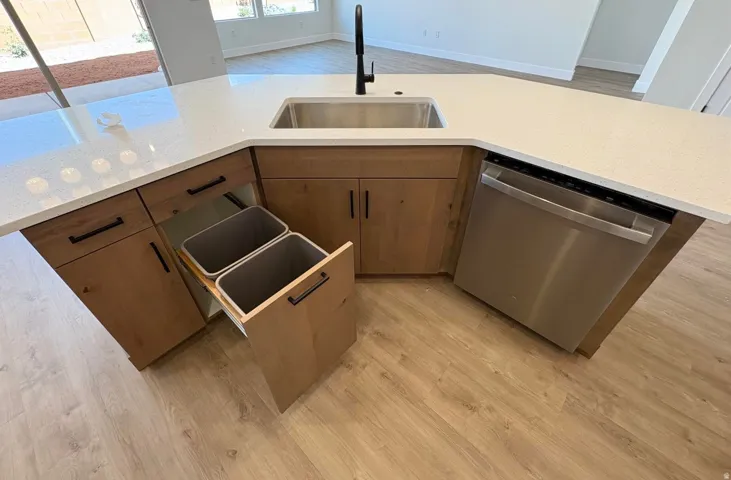 Main house kitchen island