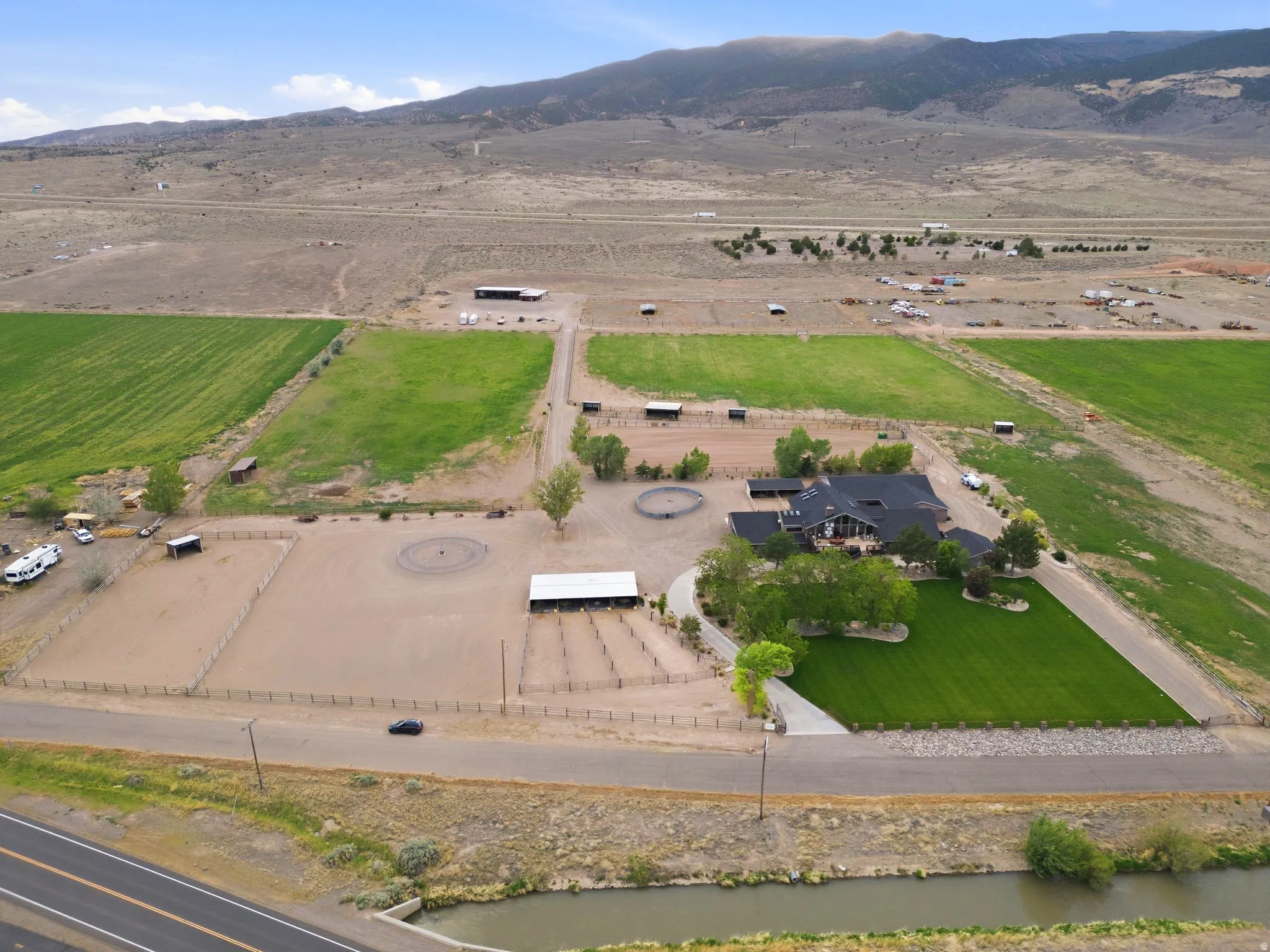 Drone view from East to West
