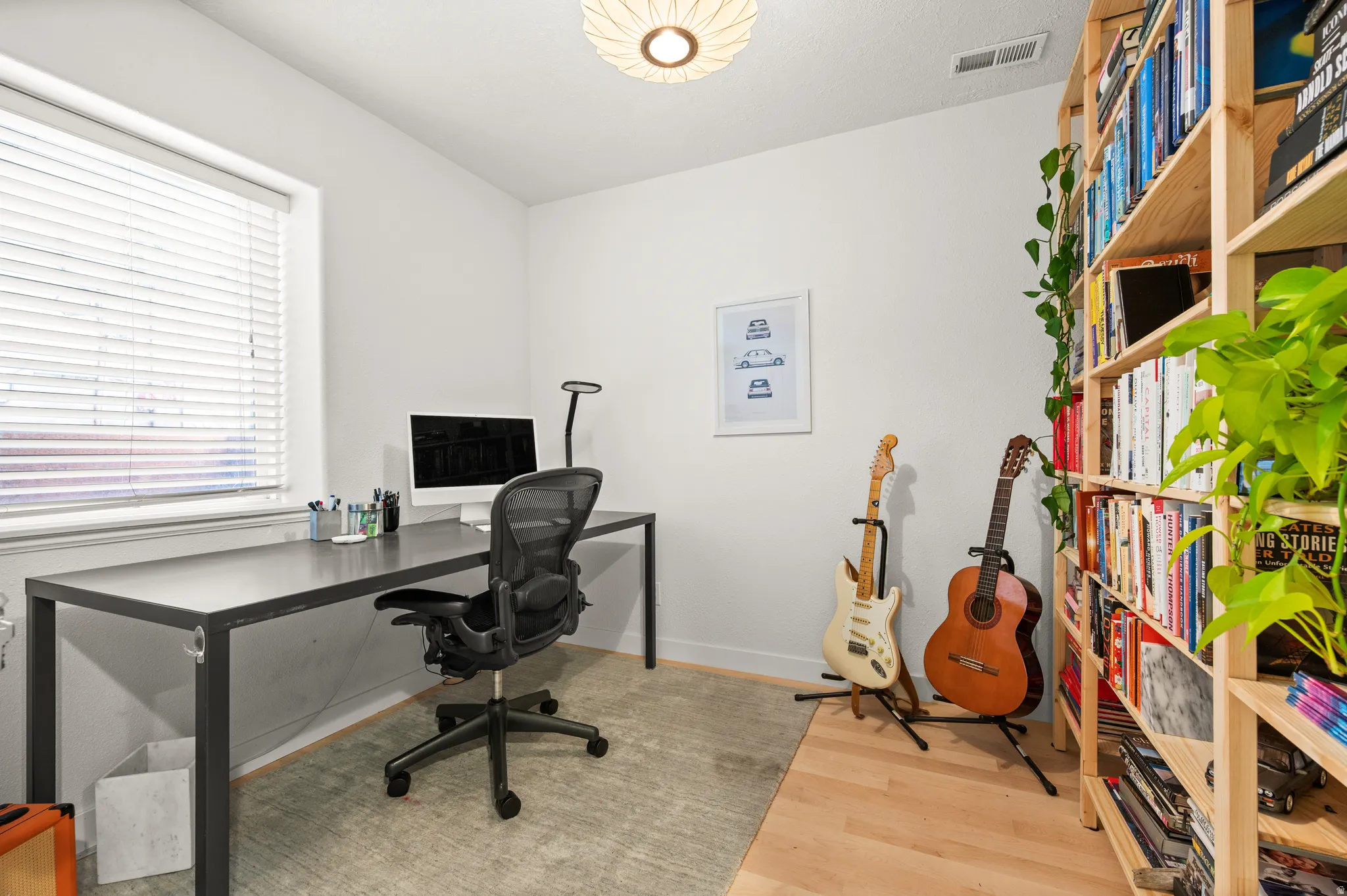 Office with large window and eastern light