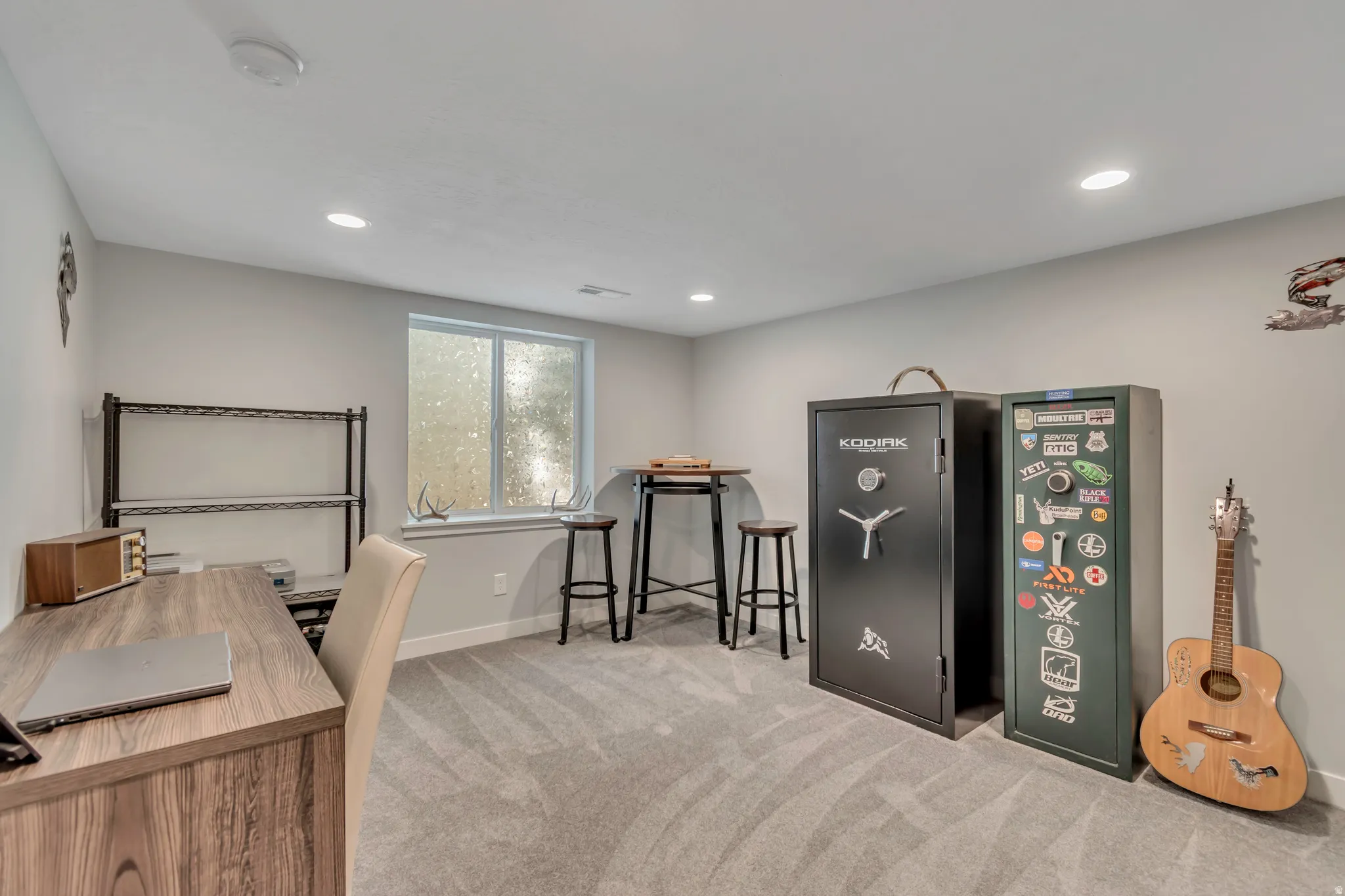 Versatile room could be used for guests or a home office.