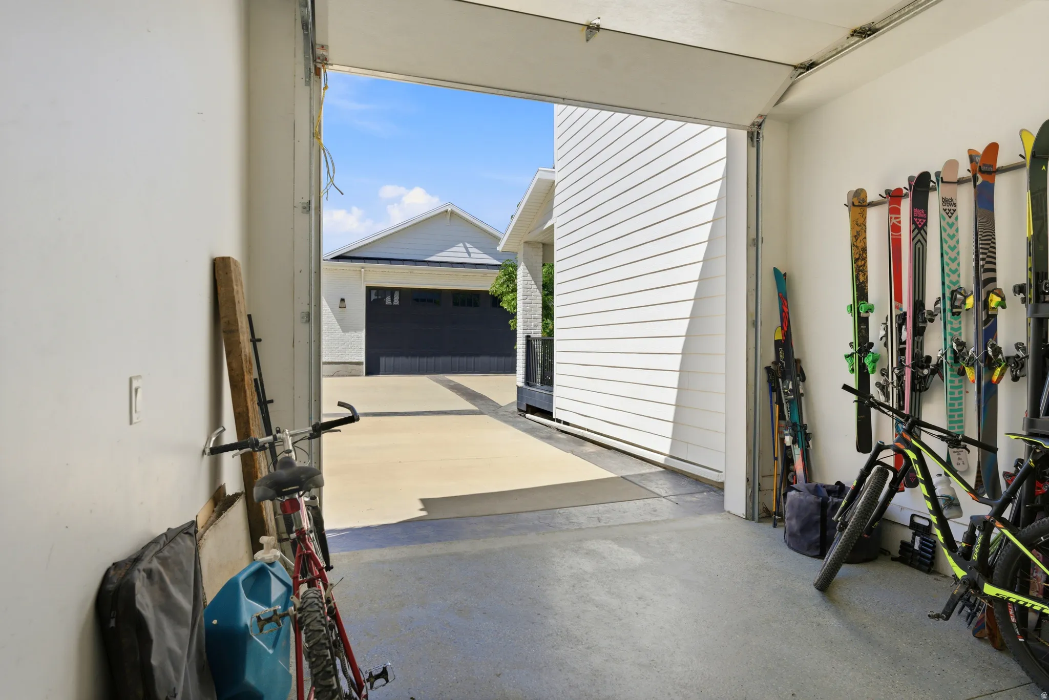 3rd bay of oversized attached garage