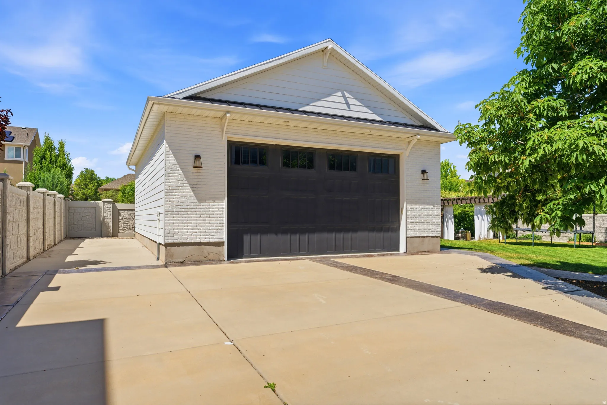 Detached oversized garage