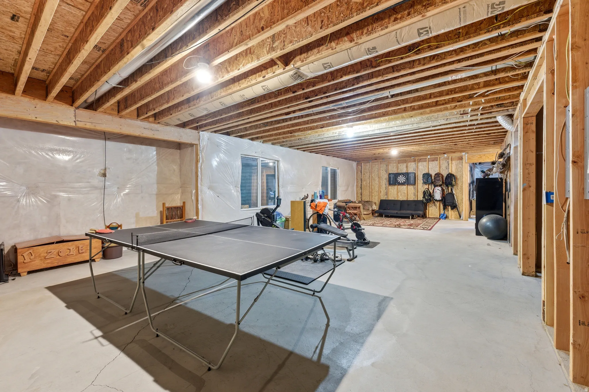 Spacious unfinished basement is already insulated and roughed in for 2 bedrooms, a full bath, family room or home theater, and dedicated wine storage