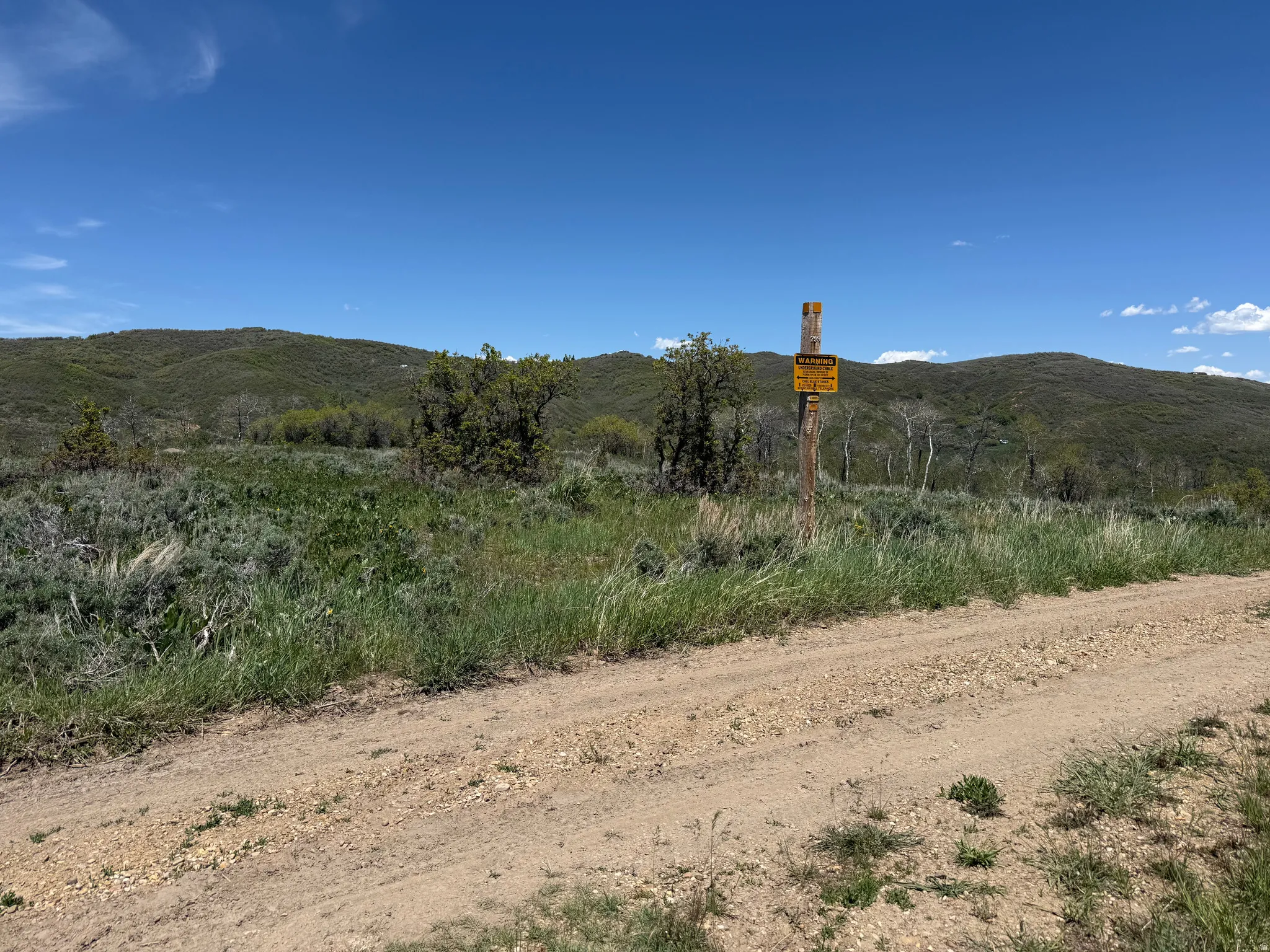 Lot view to north from the road