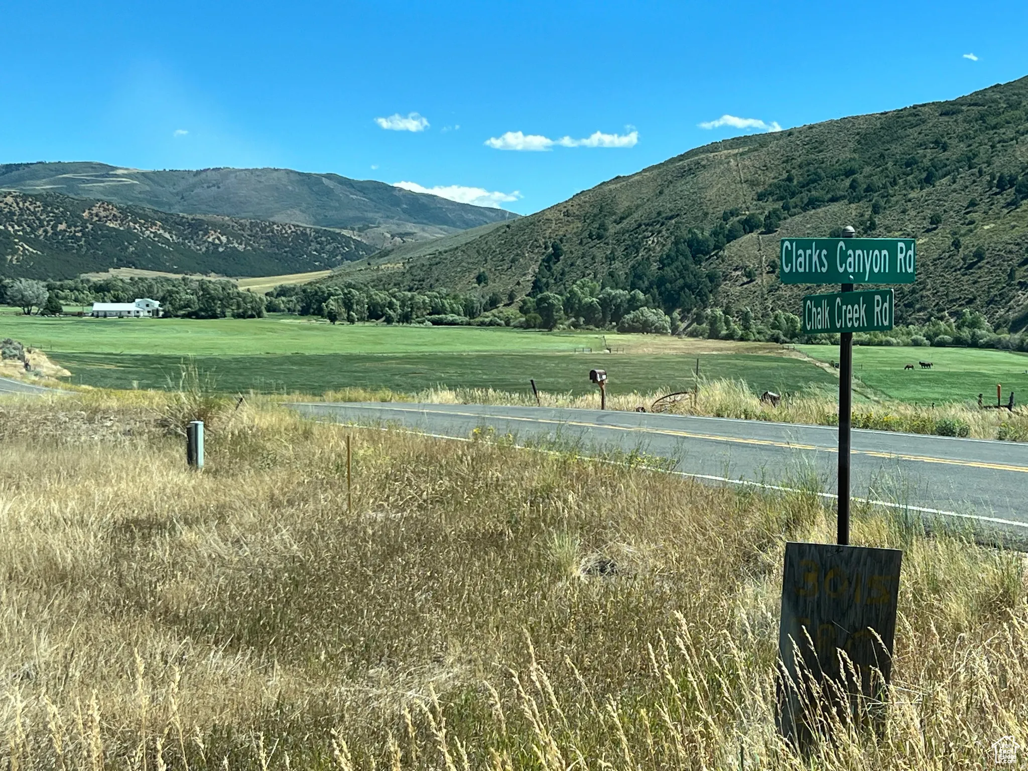 Chalk Creek turnoff from Clarks Canyon