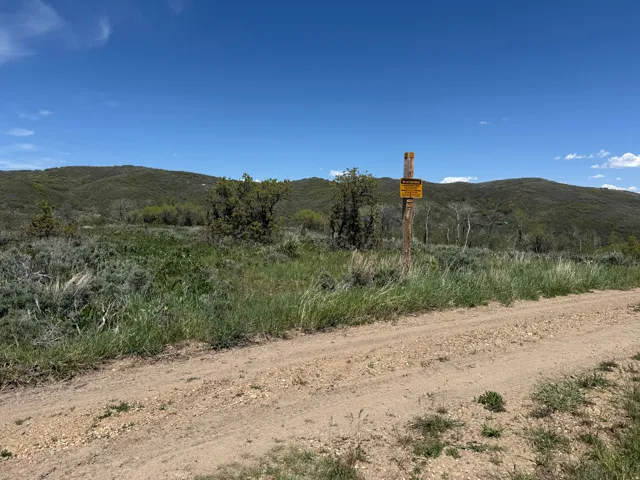 Lot view to north from the road