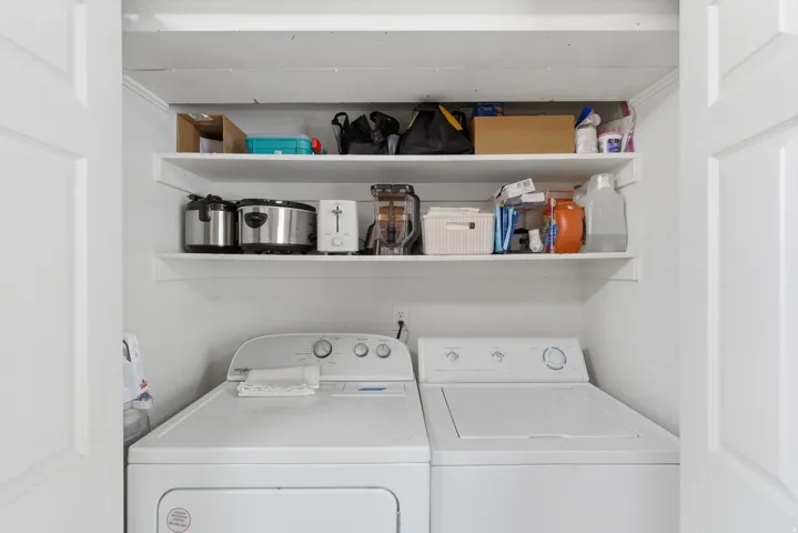 Dedicated laundry area featuring extra space