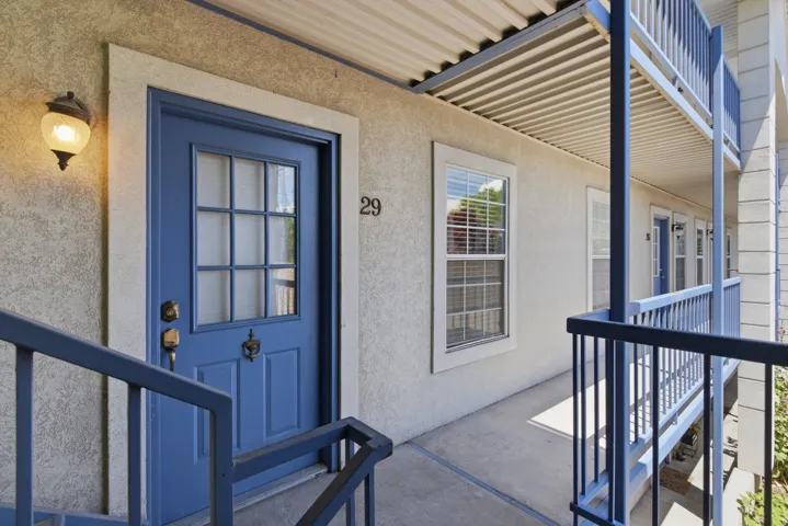 Entry with a paneled window door