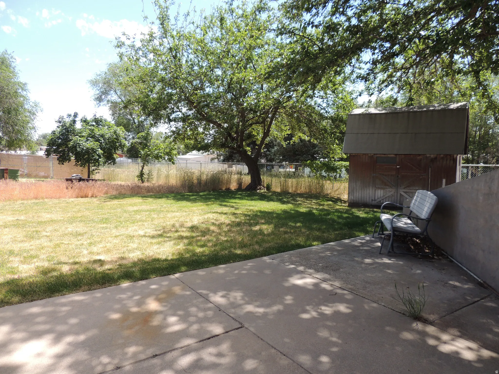 View from Basement French Doors
