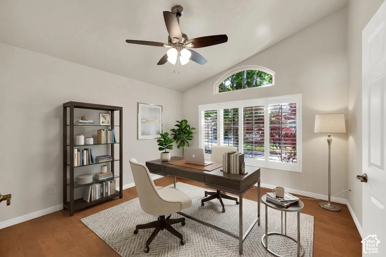 Upstairs third bedroom/officeVirtually staged