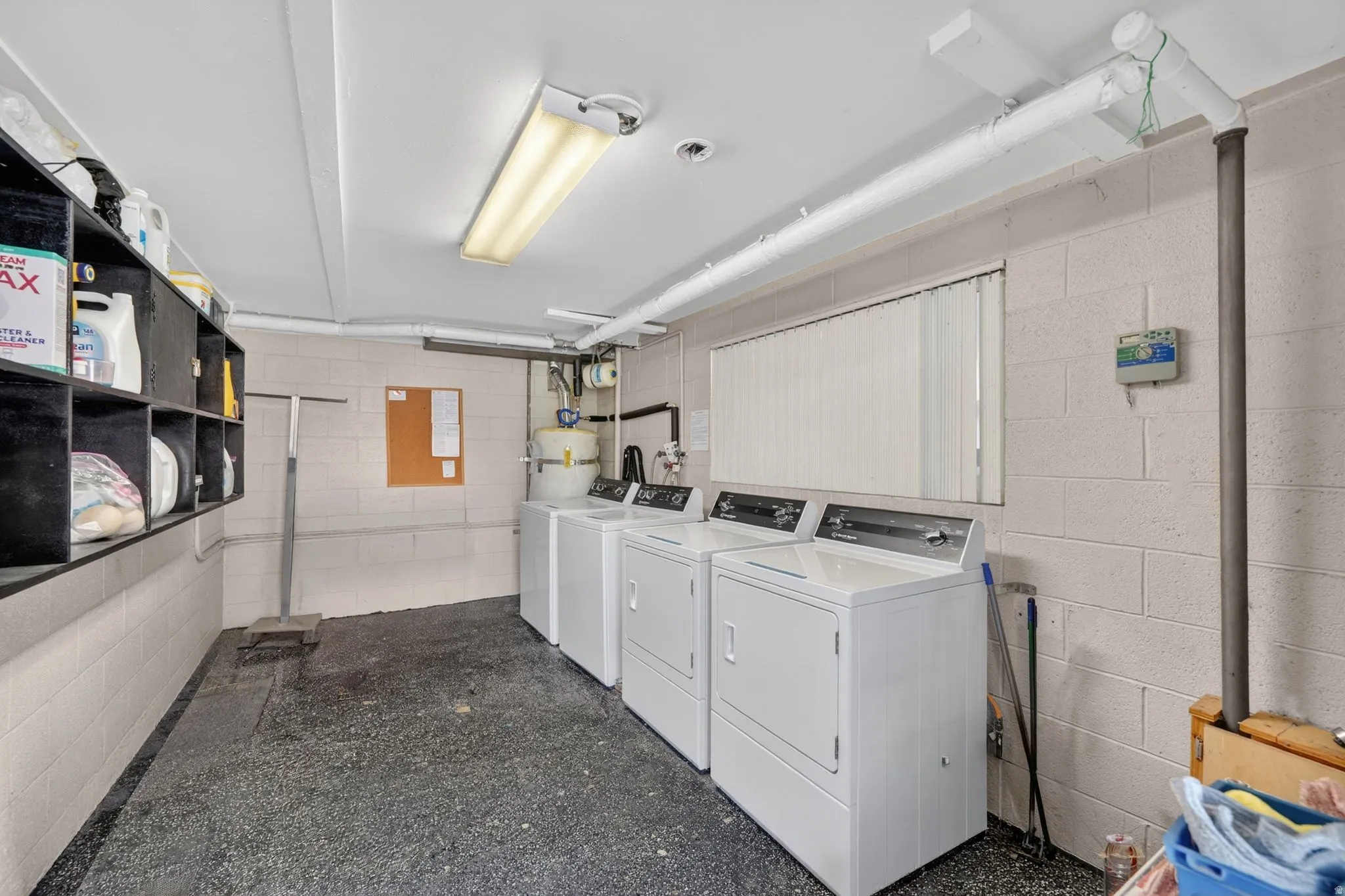 onsite laundry room.