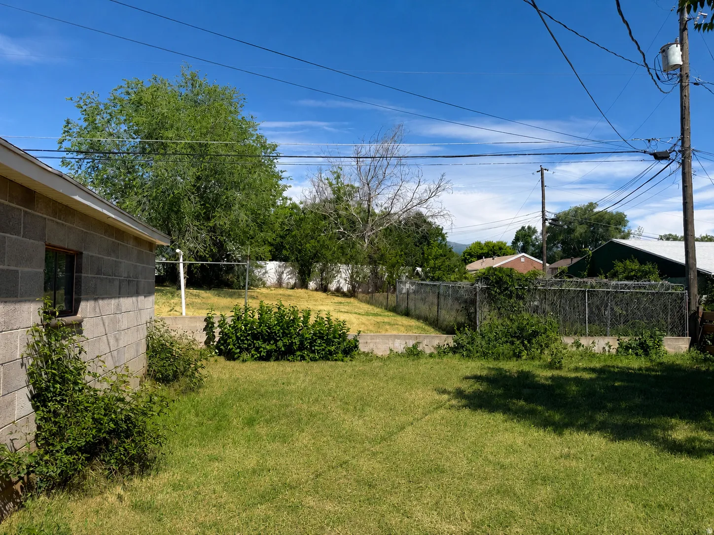 Expansive lawn area offering outdoor space