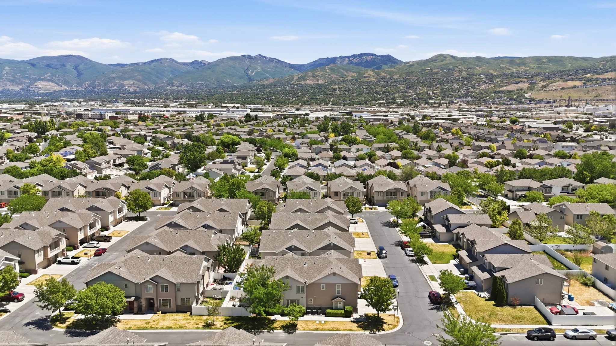 Residential neighborhood featuring a grid layout and numerous detached homes