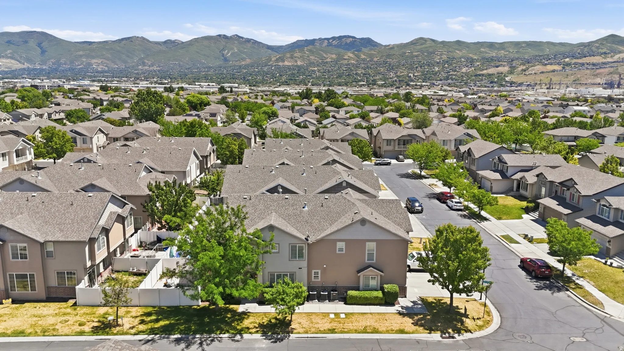 Residential development featuring multiple townhome-style properties