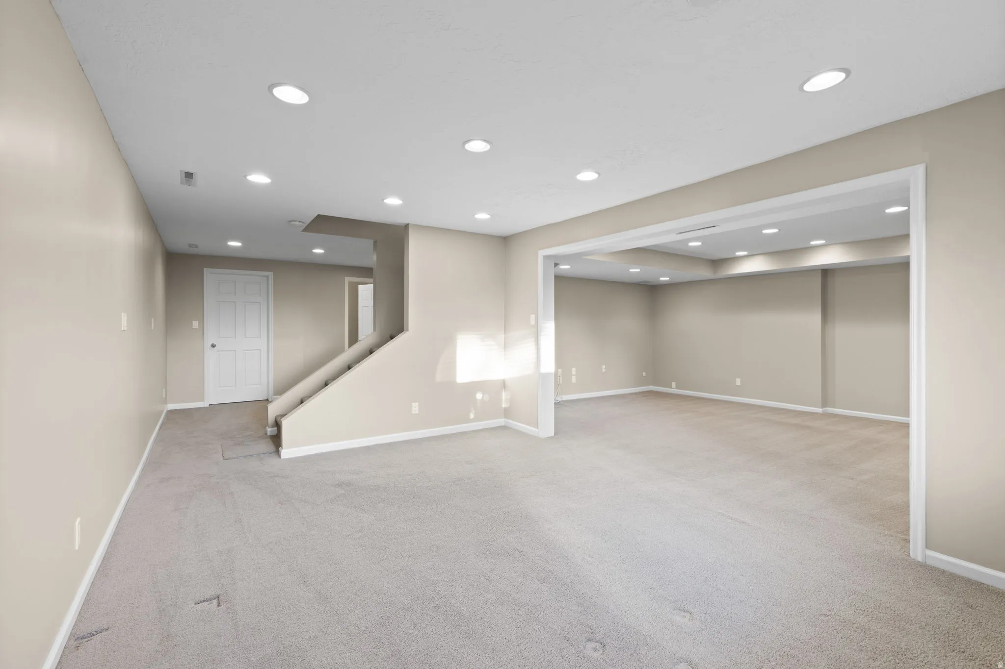 Large open spaces with daylight window in Basement