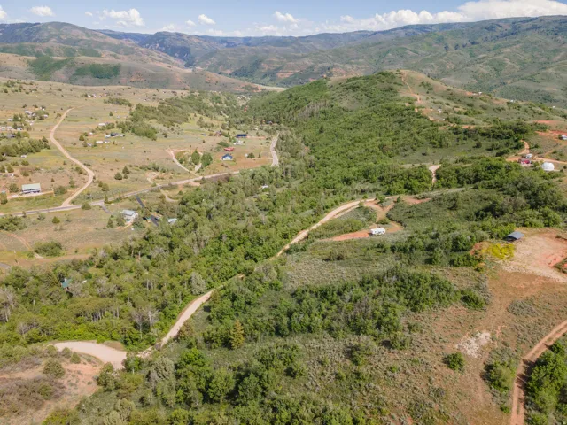 Expansive landscape featuring rolling hills and dense tree coverage