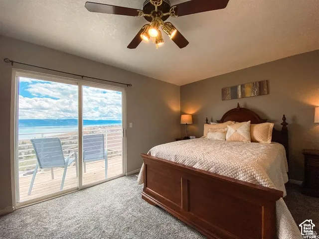 Sliding glass doors opening to an exterior balcony