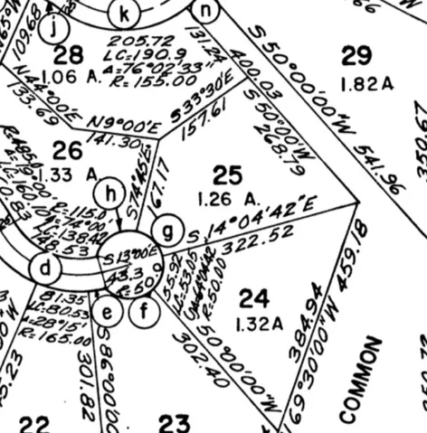 Plat Map. Illustrating property boundaries, dimensions, and lot numbers