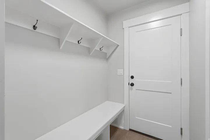 Mudroom with garage entrance