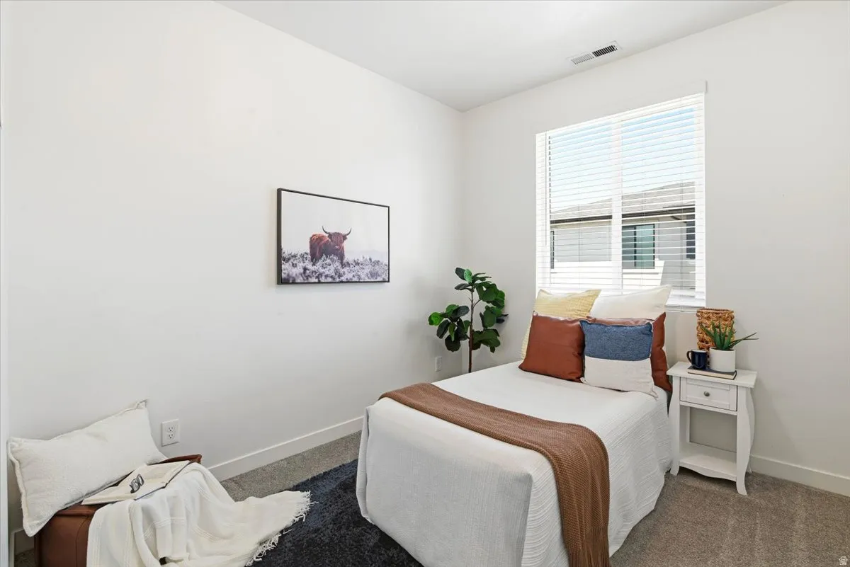 Bedroom 2 is a great size for a family member or a guest room.