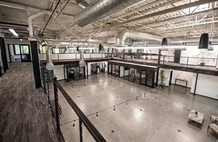 View of Open Gallery from Mezzanine - Suite B