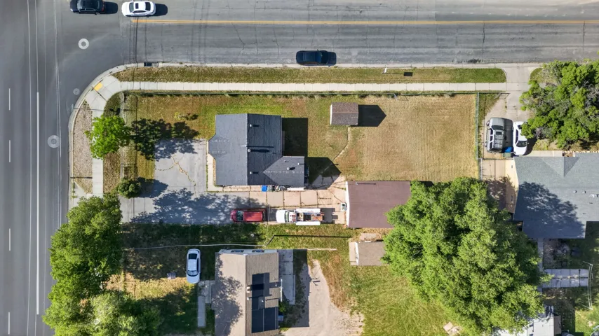 Corner lot with established residential structures