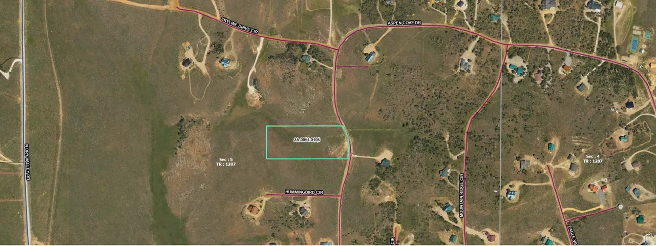 Property Survey Map. Indicating the parcel of land and surrounding geographical features