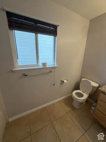 Tile flooring with a light-toned finish