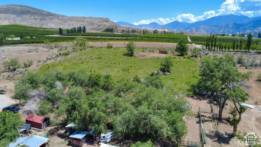 Expansive property featuring varied terrain, mature trees, and open grassy areas
