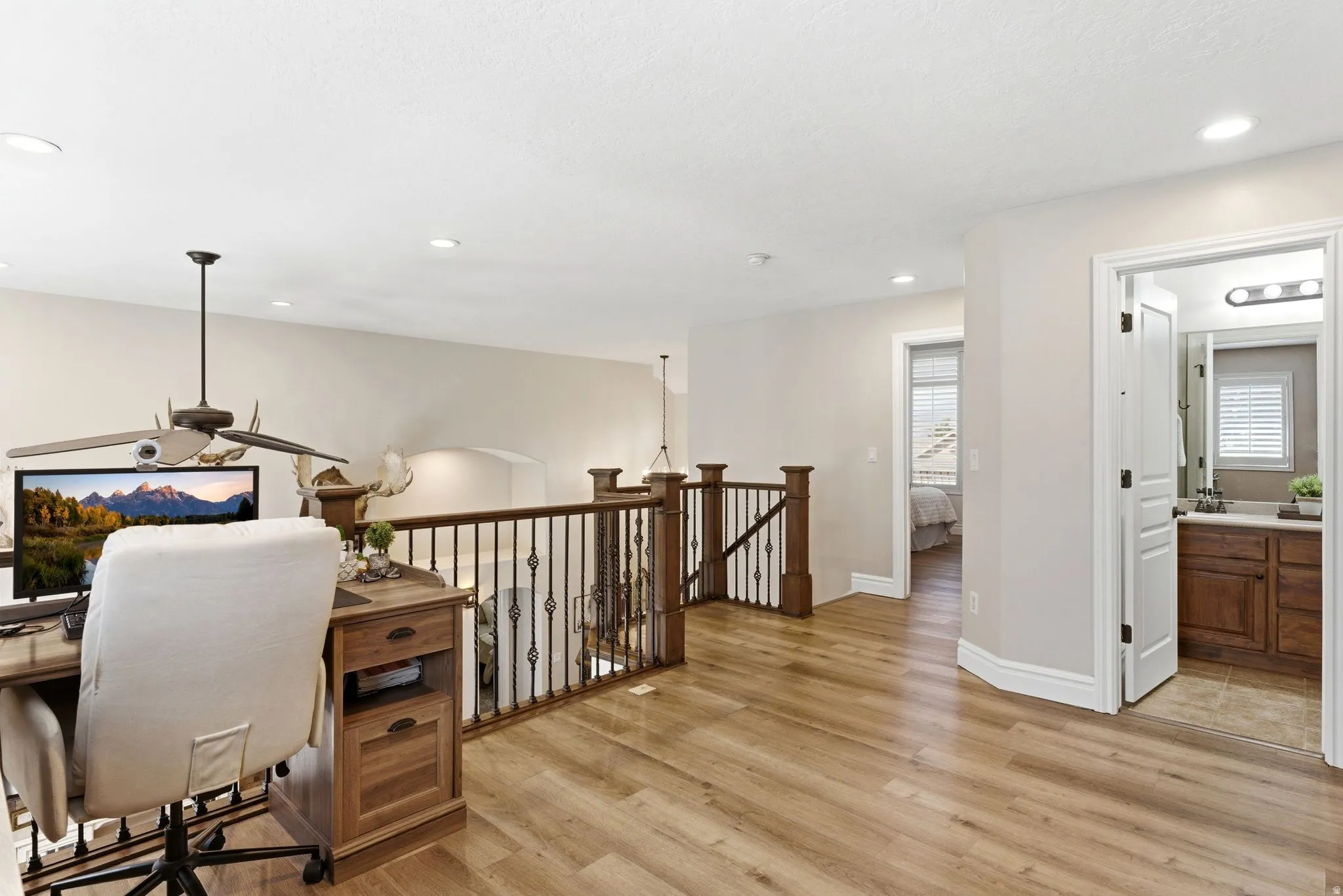 Open loft space on second level