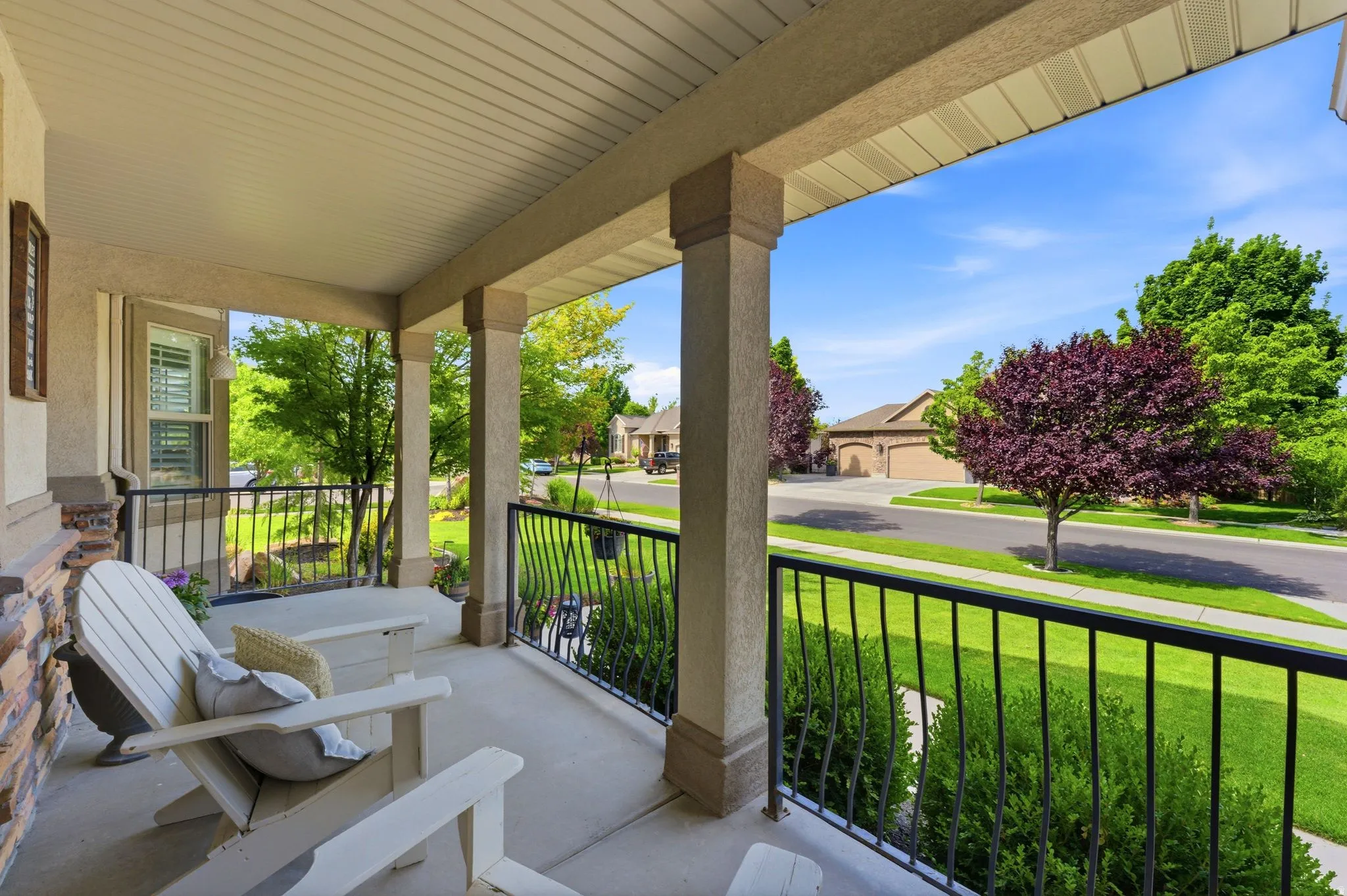 Covered front porch