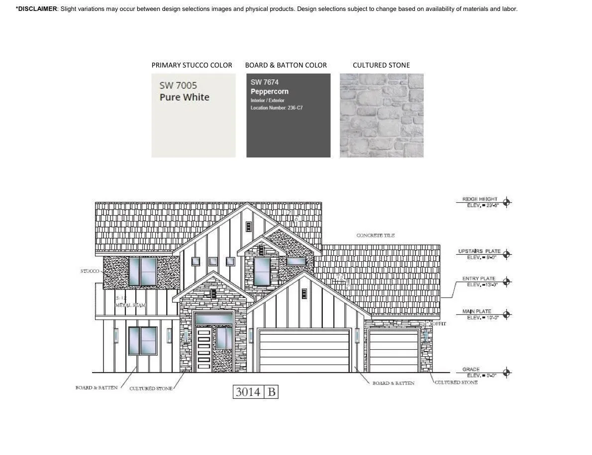 Scheduled exterior colors