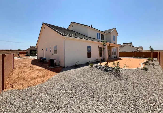 Backyard / Sod to be installed and gravel on side yard