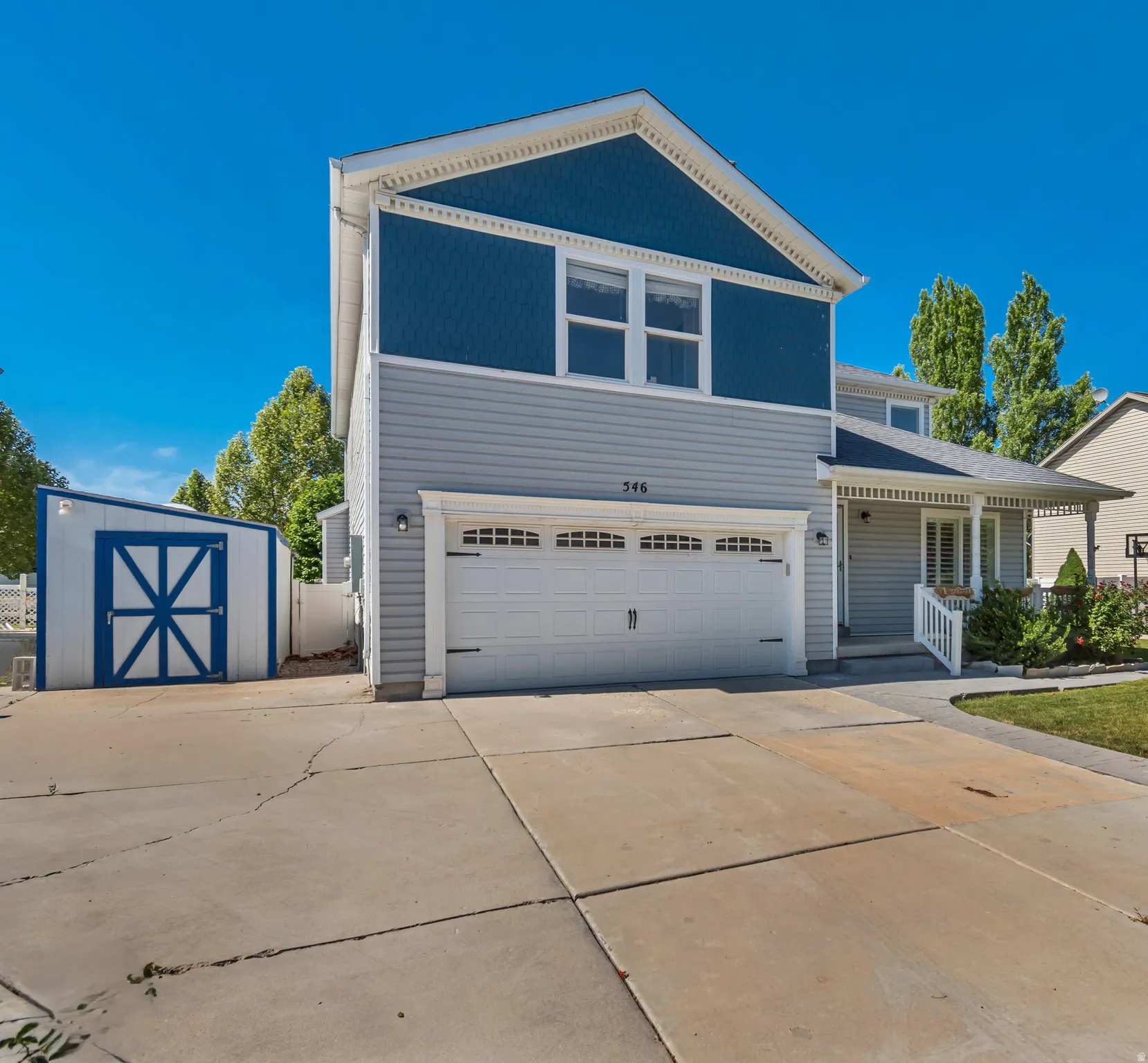 Two car garage