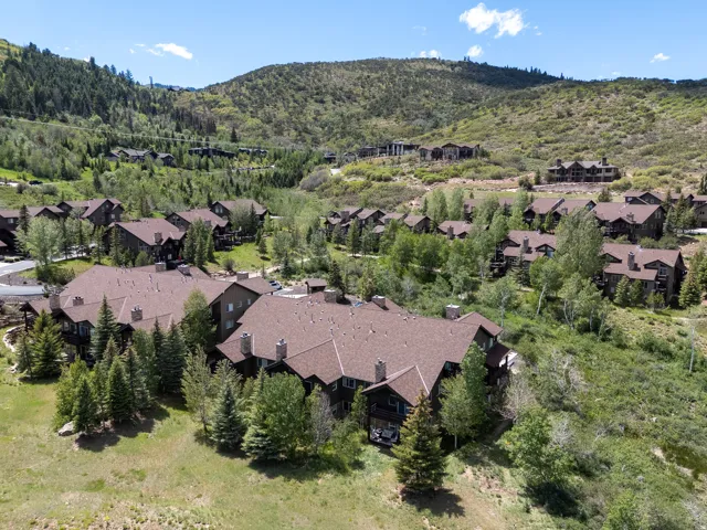 Aerial view of The Cove at Sun Peak. Very quiet community with no short term rentals allowed.