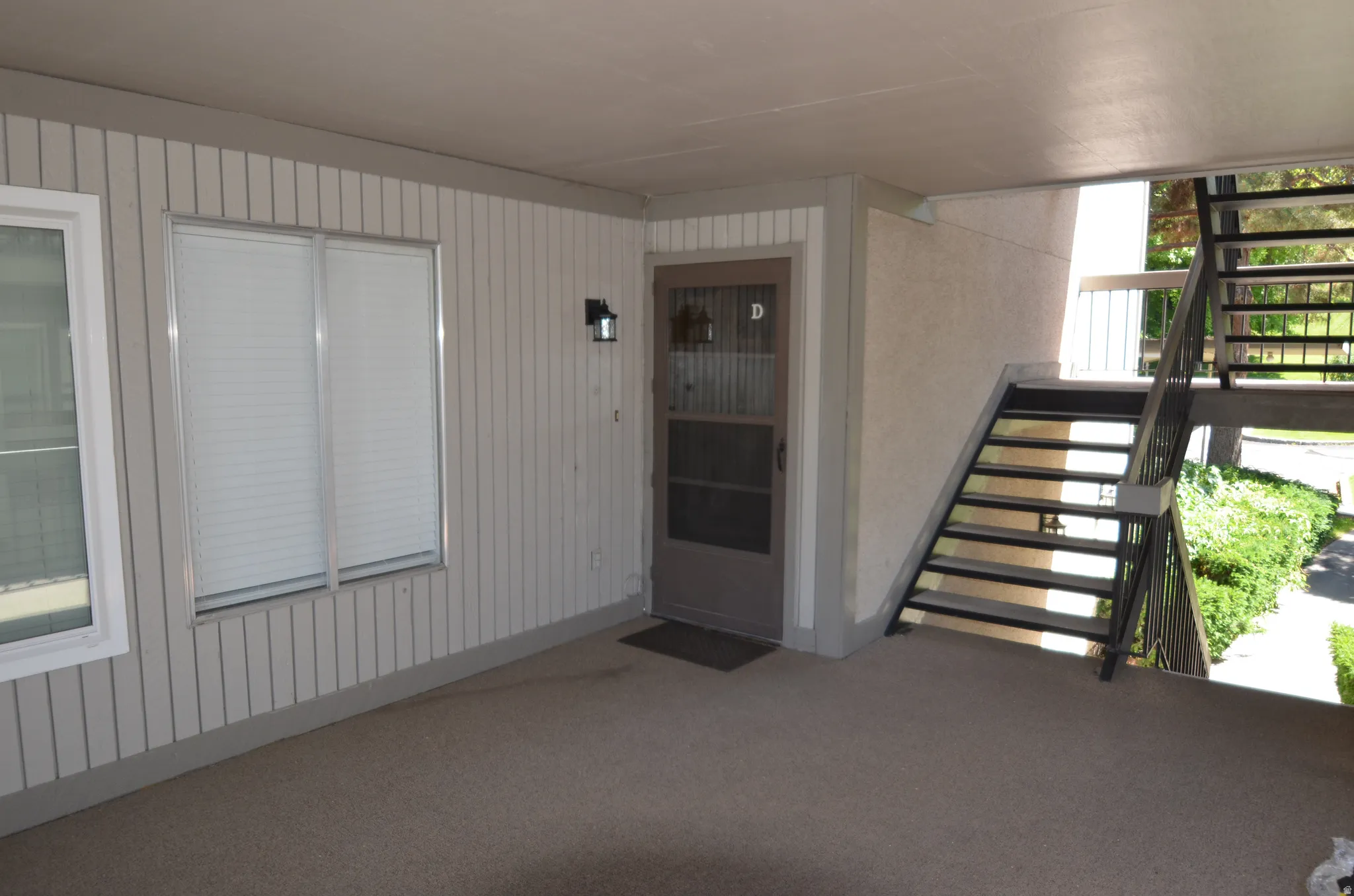 Covered front door