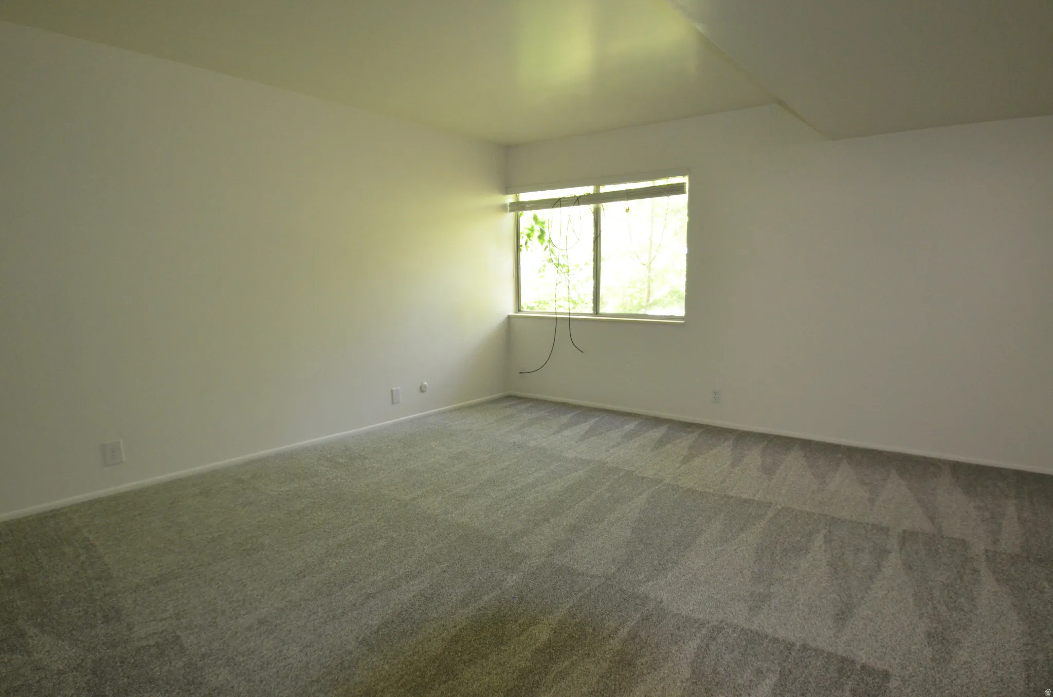 1st view Main bedroom new grey carpeting