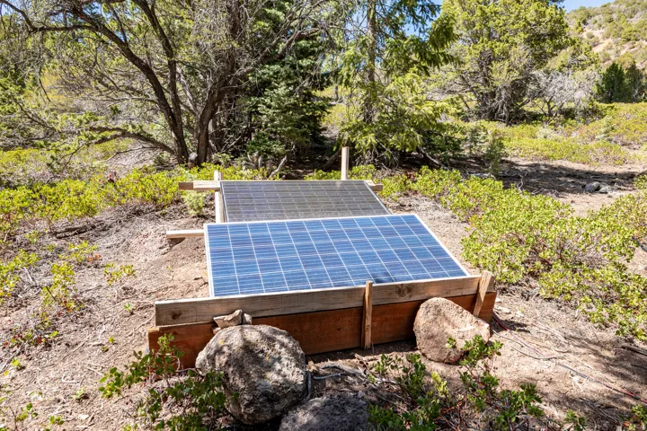 Ground-mounted solar panels