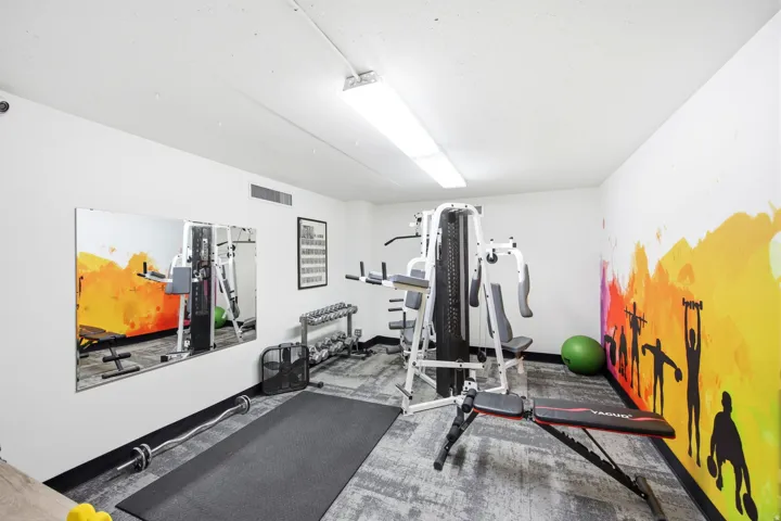 Dedicated fitness room.